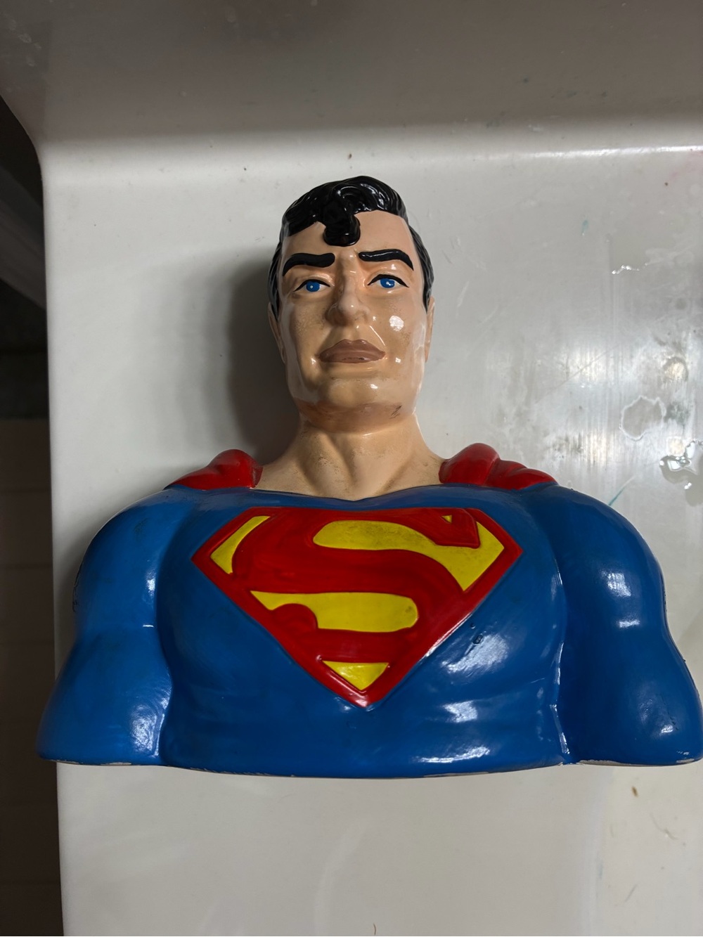 Vintage 1987 Enesco Superman Bust Ceramic Coin Bank – DC Comics Collectible